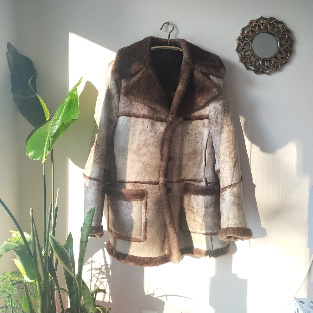 Rare Vintage The Bay Sheep Skin Coat